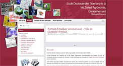 Desktop Screenshot of edsvs.univ-bpclermont.fr
