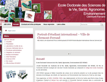 Tablet Screenshot of edsvs.univ-bpclermont.fr