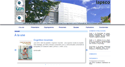 Desktop Screenshot of lapsco.univ-bpclermont.fr