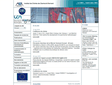 Tablet Screenshot of chimie.univ-bpclermont.fr