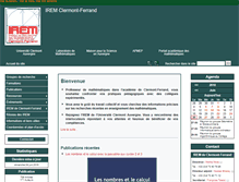 Tablet Screenshot of irem.univ-bpclermont.fr