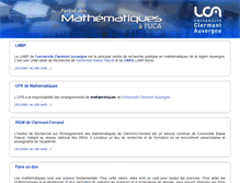 Tablet Screenshot of math.univ-bpclermont.fr